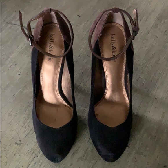 KELLY & katie Cooper Suede Ankle Strap Heels - Picture 3 of 14